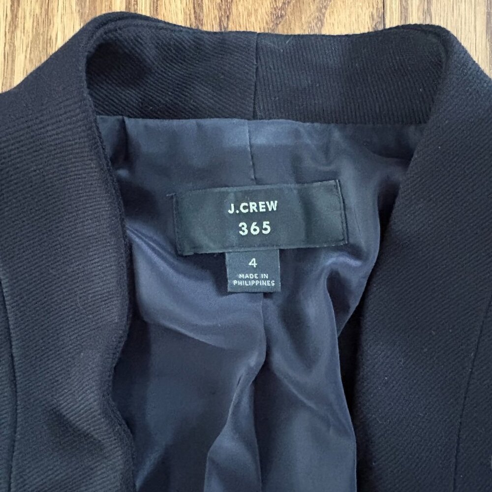 J. Crew Women's Black Going Out Blazer - Picture 3 of 3
